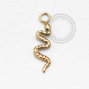 TN1611 Pingente Cobra Titânio PVD Gold