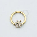 OR16 Captive Flor Ouro (8mm 0,044g/ 10mm 0,052g) 18K