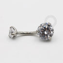TN01 Navel Piercing CZ Titânio ASTM F136