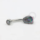 TN526 Navel Gota Zirconia Titânio