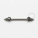 TN434 Nipple Zirconia 3 Esferas Rosca Interna Titânio ASTM F136