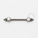 TN434 Nipple Zirconia 3 Esferas Rosca Interna Titânio ASTM F136