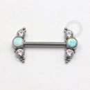 TN664 Nipple Cluster Opala CZ Rosca Interna Unilateral Titânio ASTM F136