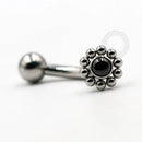 TN707 Navel Piercing Sol Titânio