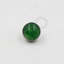 TN212 Topo Synthetic Green Agate Stone Titânio