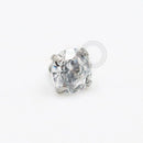 TN701 Topo Pedra Zirconia Cubica Titânio