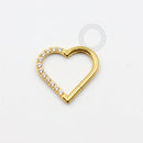 TN989 Daith Cravejado Titânio PVD Gold