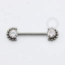 TN1040 Nipple Indiano Push Pin Unilateral Titânio ASTM F136