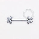 TN1214 Nipple 4 Petalas Push Pin Unilateral Titânio ASTM F-136