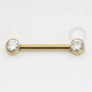 DESCRIÇÃO:     CÓDIGO: TN1119 NOME: Nipple Intimo ESPESSURA: 1.6mm HASTE: 16mm ADEREÇO: 4mm TRAVA / ROSCA: Push Pin Somente Um Lado MATERIAL: Titânio PVD Gold GARANTIA: 1 ano