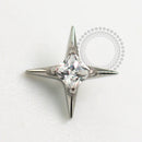 TN1604 Topo Estrela 4 Pontas Zirconia Titânio ASTM F-136