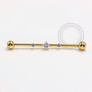 TN1216 Industrial Cravejado Titânio PVD Gold