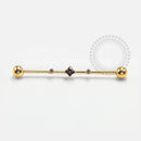 TN1216 Industrial Cravejado Titânio PVD Gold