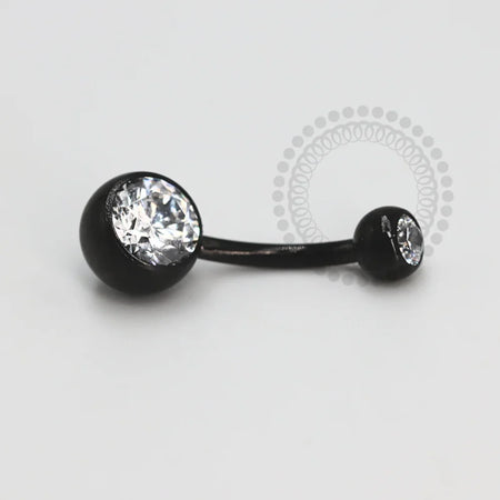 NAVEL TITÂNIO PVD BLACK