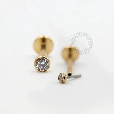 LABRET MONTADO TITANIO PVD GOLD