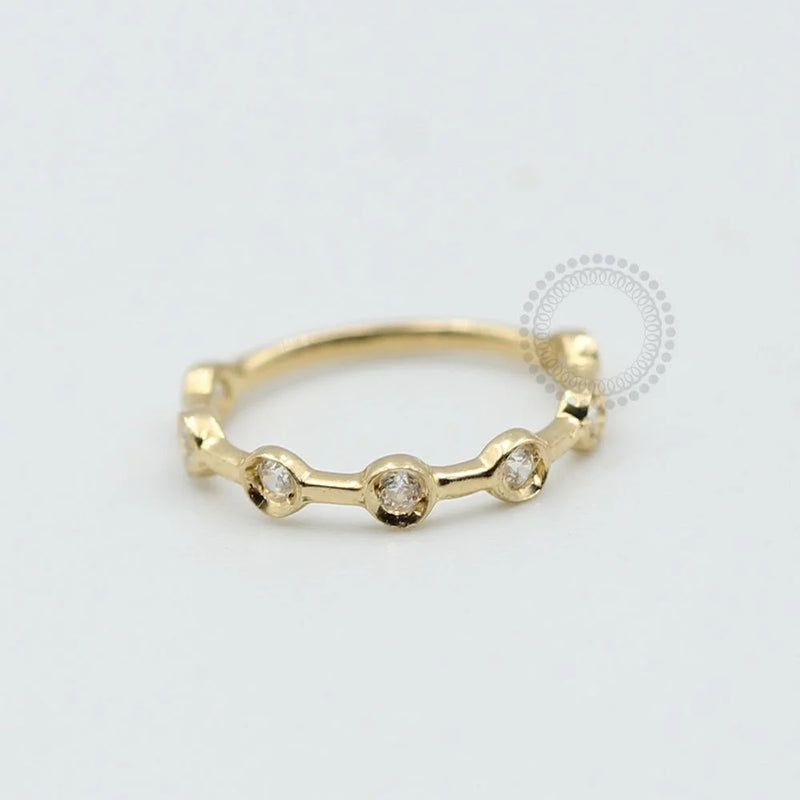 OR27 Argola 6 CZ Ouro 18k (6mm 0,17g /7mm 0,19g)