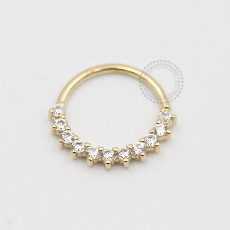 OR29 Argola Cravejada Frontal Ouro 18k (0,35g)