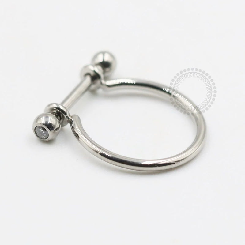 TN658 Piercing Conch Haste Barbel Titânio ASTM F136