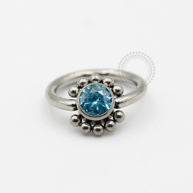 TN73 Captive Sol Zirconia Azul Titânio ASTM F136