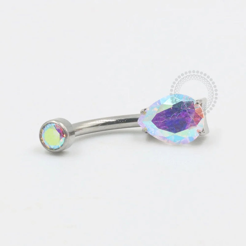 TN526 Navel Gota Zirconia Titânio