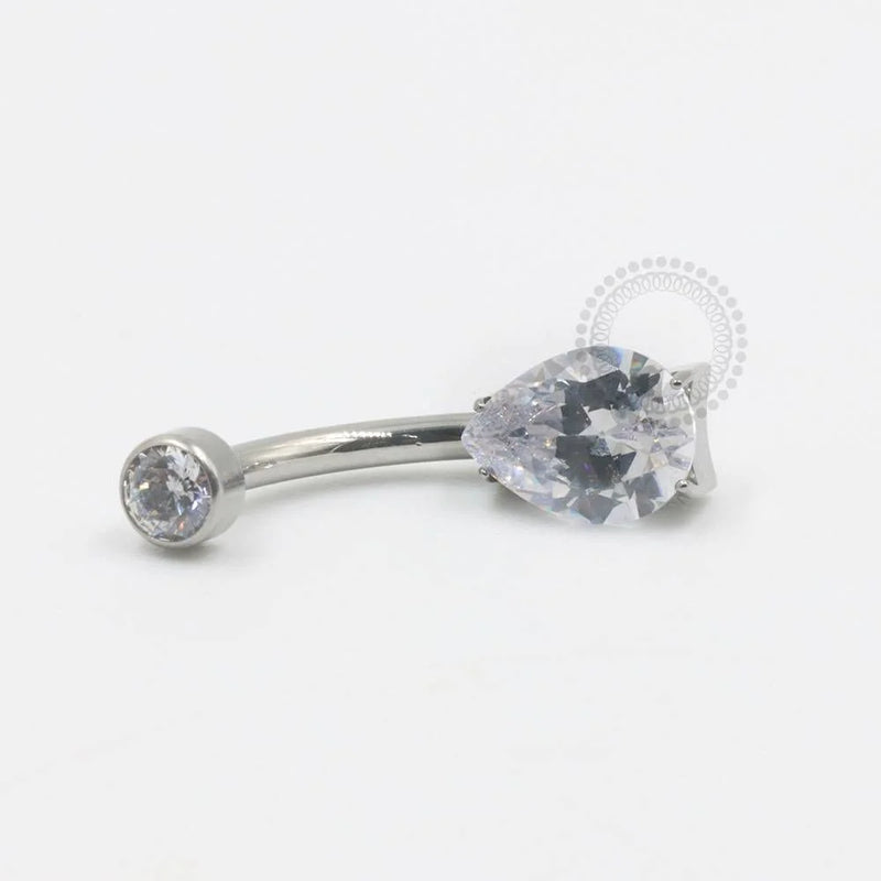 TN526 Navel Gota Zirconia Titânio