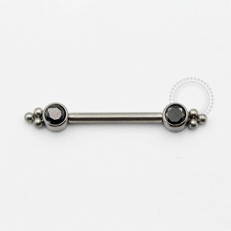 TN434 Nipple Zirconia 3 Esferas Rosca Interna Titânio ASTM F136
