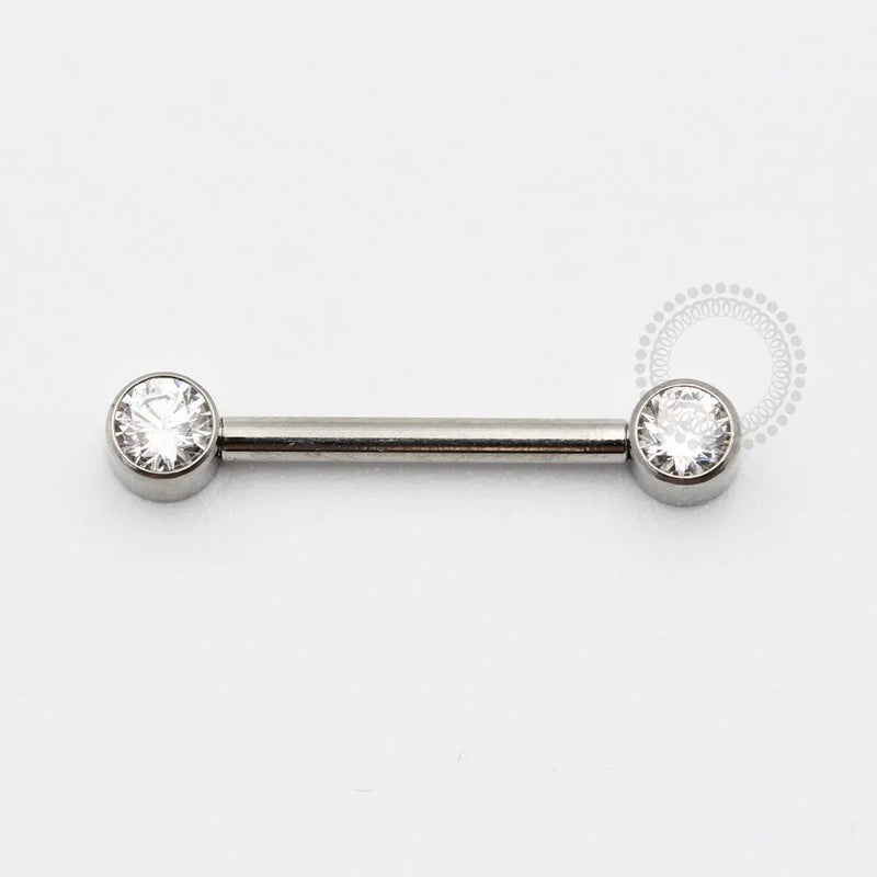 TN819 Nipple CZ Flat Push Pin Unilateral Titânio ASTM F136