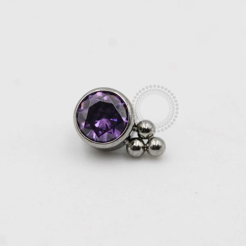 TN398 Topo Zirconia 3 Esferas Titânio