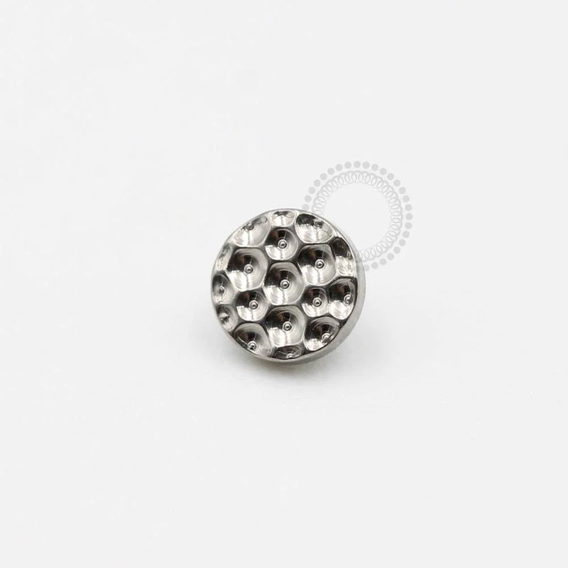TN408 Topo Microdermal Martelado Titânio