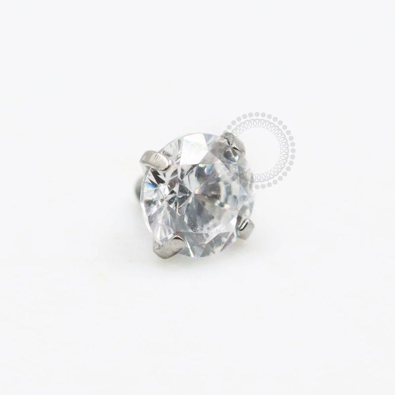 TN701 Topo Pedra Zirconia Cubica Titânio