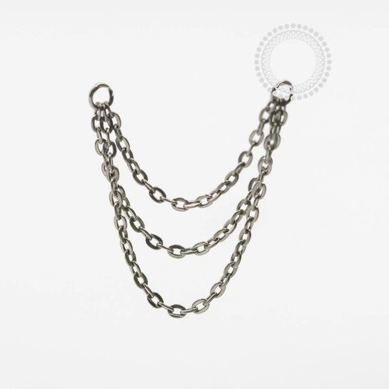 TN1082 Corrente Elo Triplo 0.8mm Titânio ASTM F136