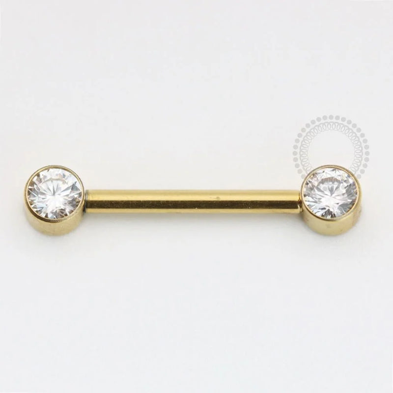 DESCRIÇÃO:     CÓDIGO: TN1119 NOME: Nipple Intimo ESPESSURA: 1.6mm HASTE: 16mm ADEREÇO: 4mm TRAVA / ROSCA: Push Pin Somente Um Lado MATERIAL: Titânio PVD Gold GARANTIA: 1 ano