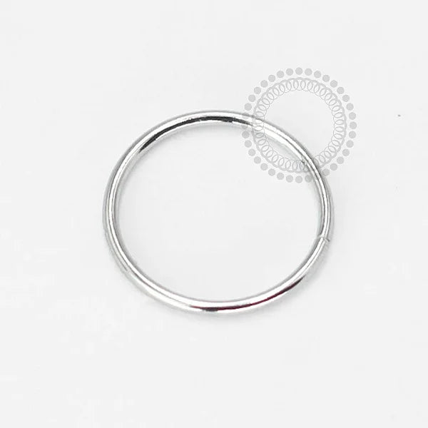 OR86 Argola Ouro Branco (0,08) - (0,09)