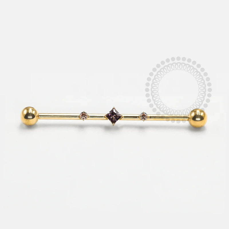 TN1216 Industrial Cravejado Titânio PVD Gold