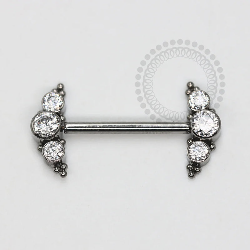 TN1166 Nipple Cluster Push Pin Unilateral Titânio ASTM F136
